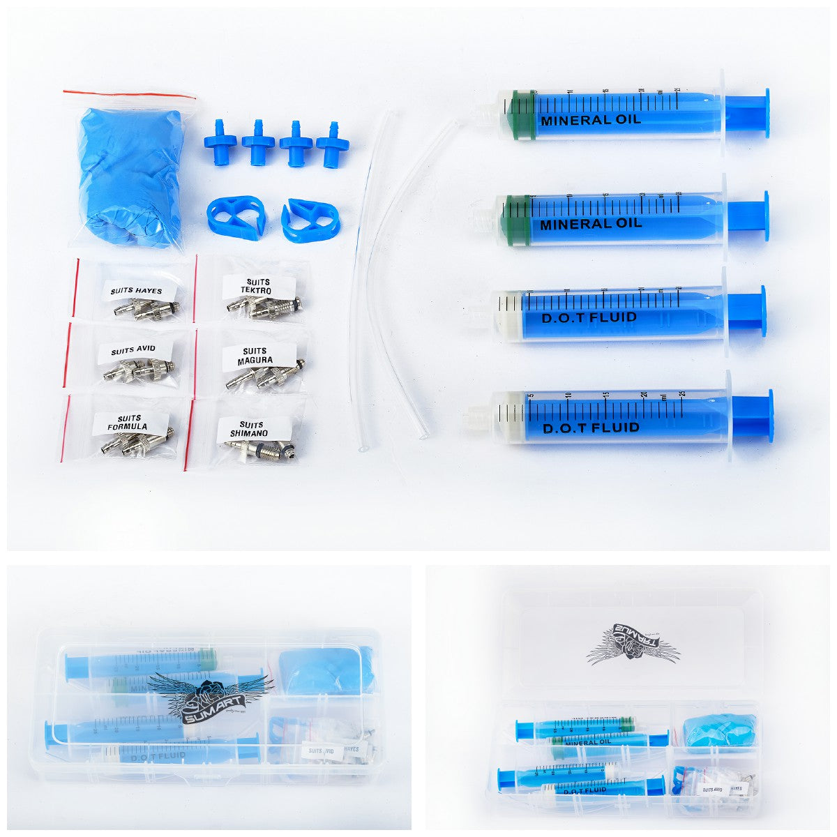 Bleed Kit Mineralöl und DOT