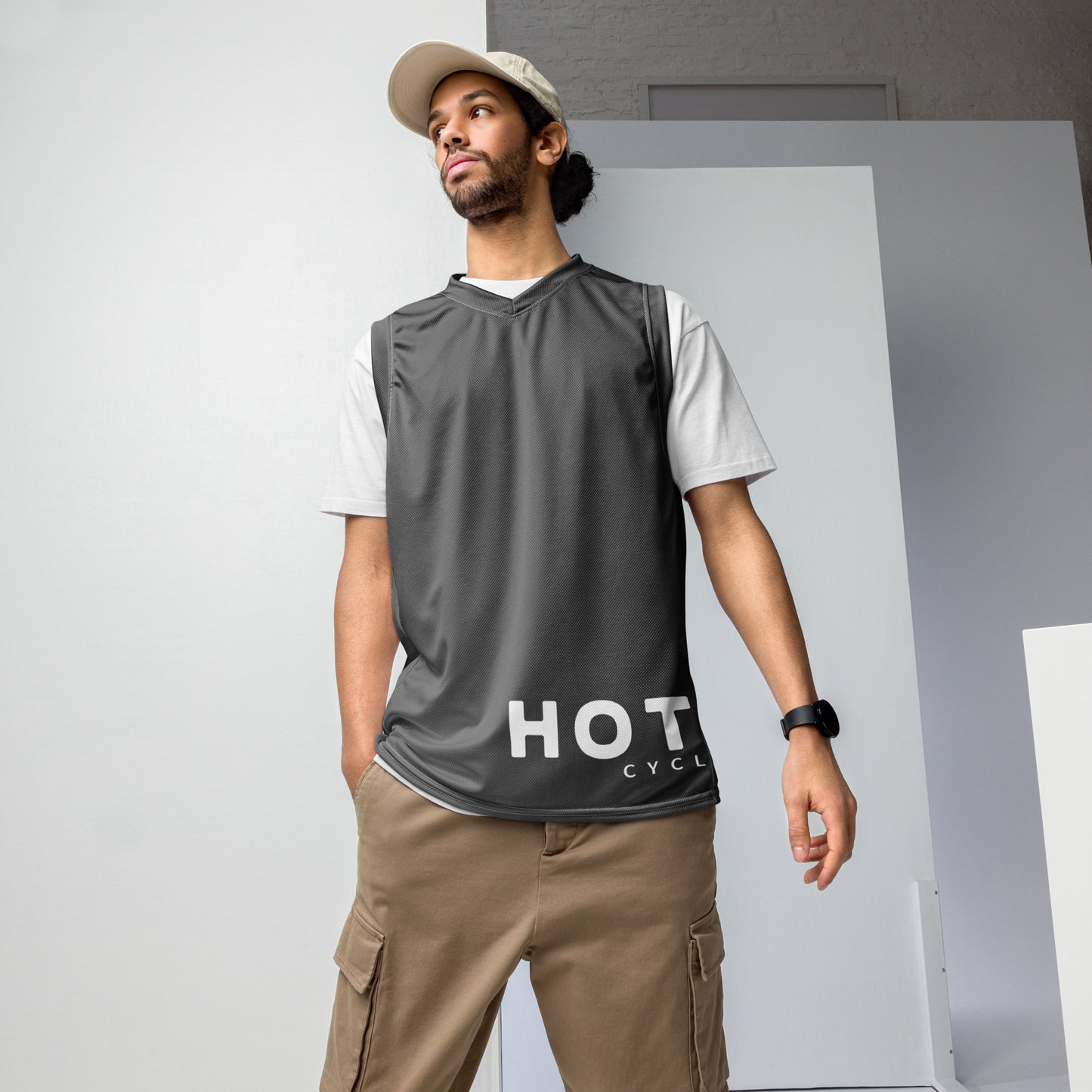 Recyceltes Unisex-Basketballtrikot