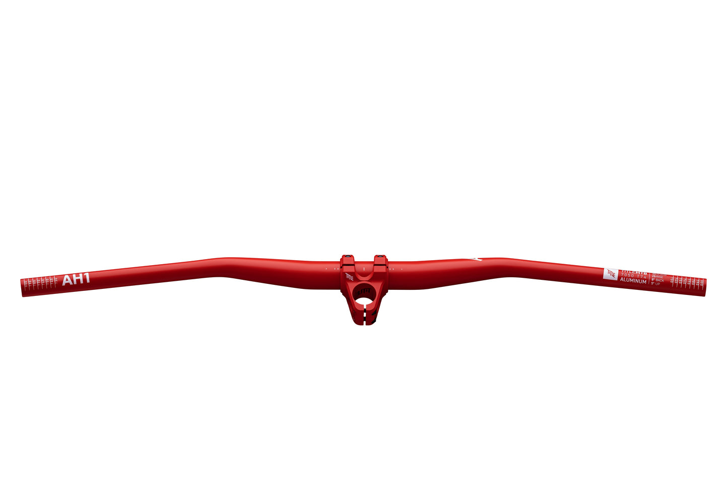 Fahradlenker in rot mit Vorbau