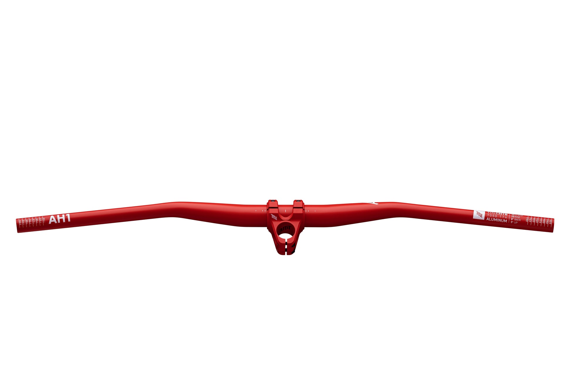 Vorbau in Rot mit Lenker