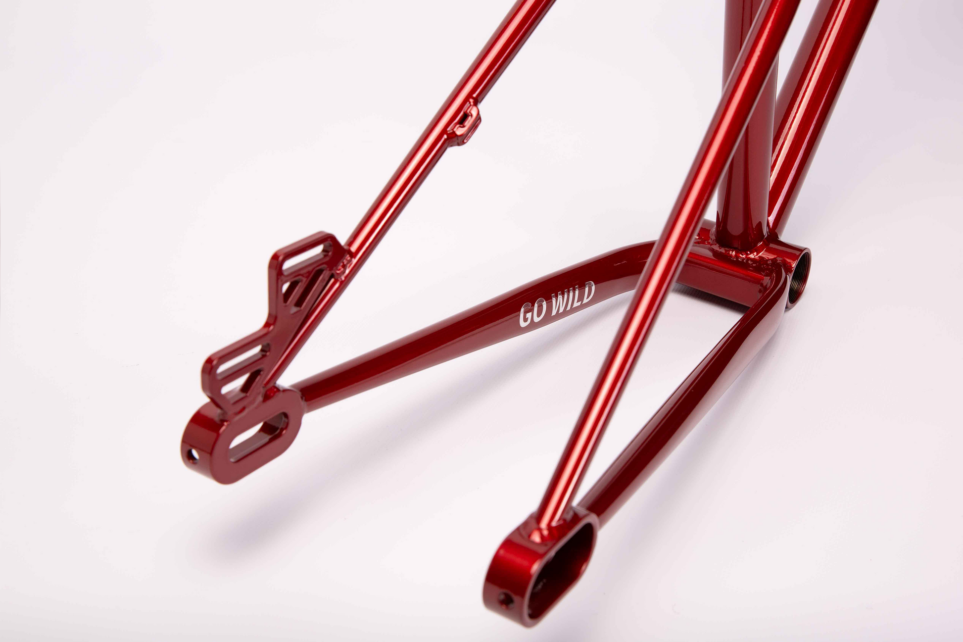 Dirtjumpbike Rahmen in metallic rot, Dirtjump Frame in red