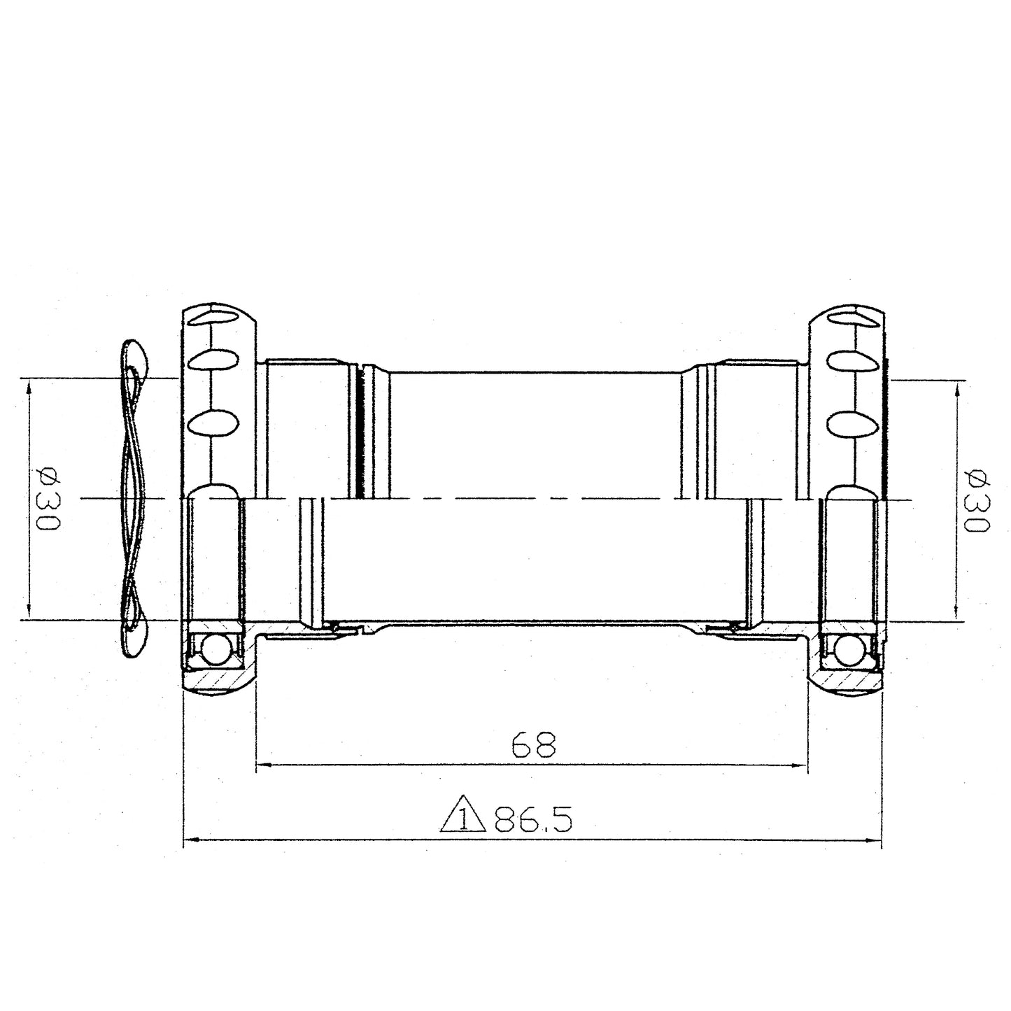 Innenlager BSA 68/73 30mm