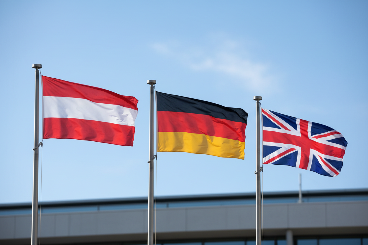 und füge  dei Flagge Great Britain hinzu